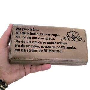 Portofel dama cream Ma tin strans