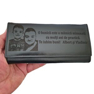 portofel dama negru Obunica si mamica minunata