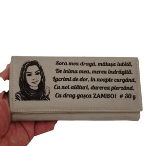 portofel dama beige Sora mea