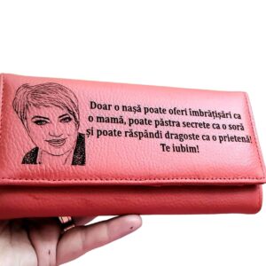 Portofel dama rousu piele naturala DOAR O NASA