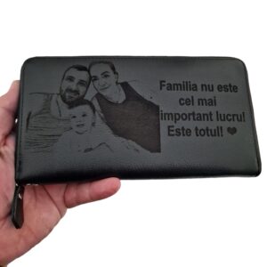 portofel dama penar negru Familia este totul