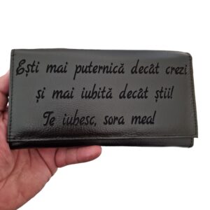 portofel dama negru Sora mea!
