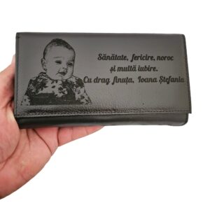 portofel dama negru piele naturala Sanatate Fericire Noroc