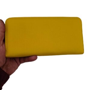 portofel dama pile naturala penar galben se graveaza cu poza si text