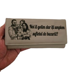 portofel dama piele naturala beige Noi il Golim